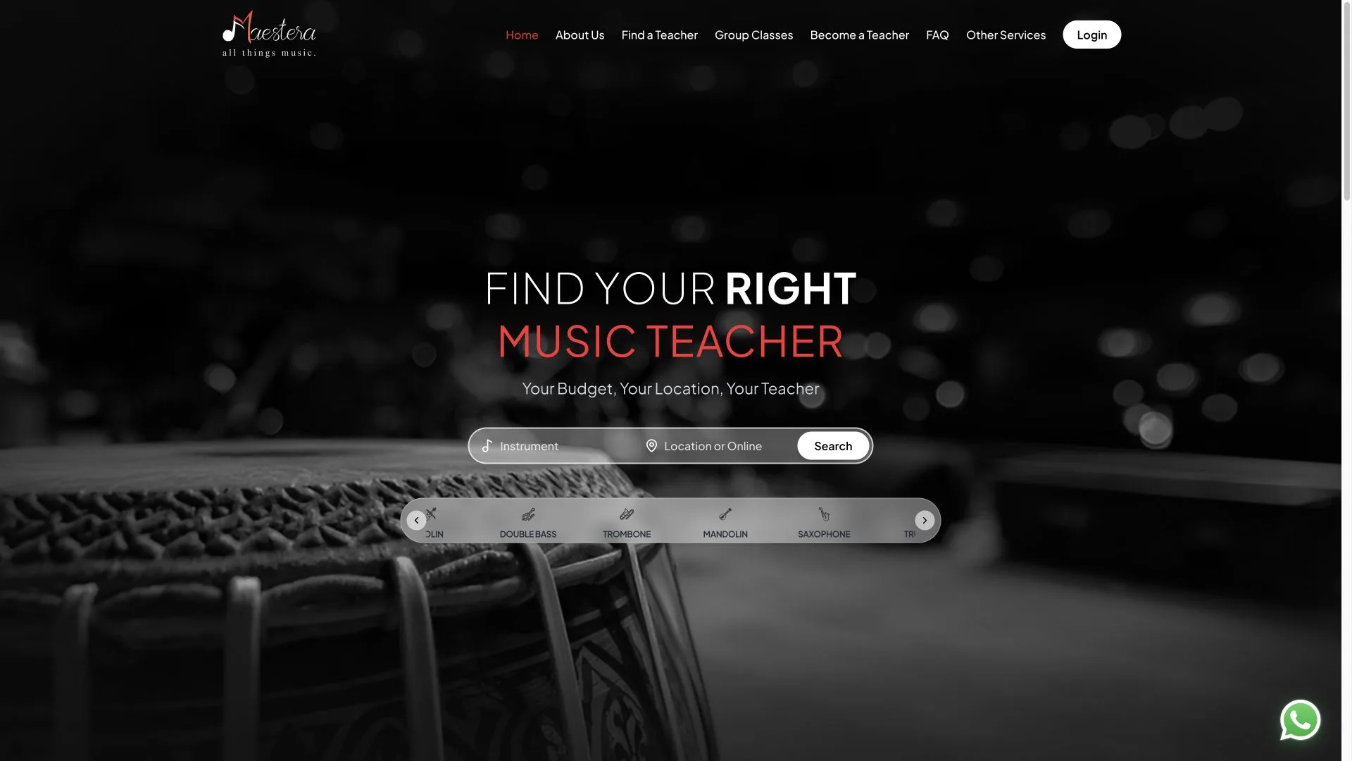 Maestera desktop experience preview